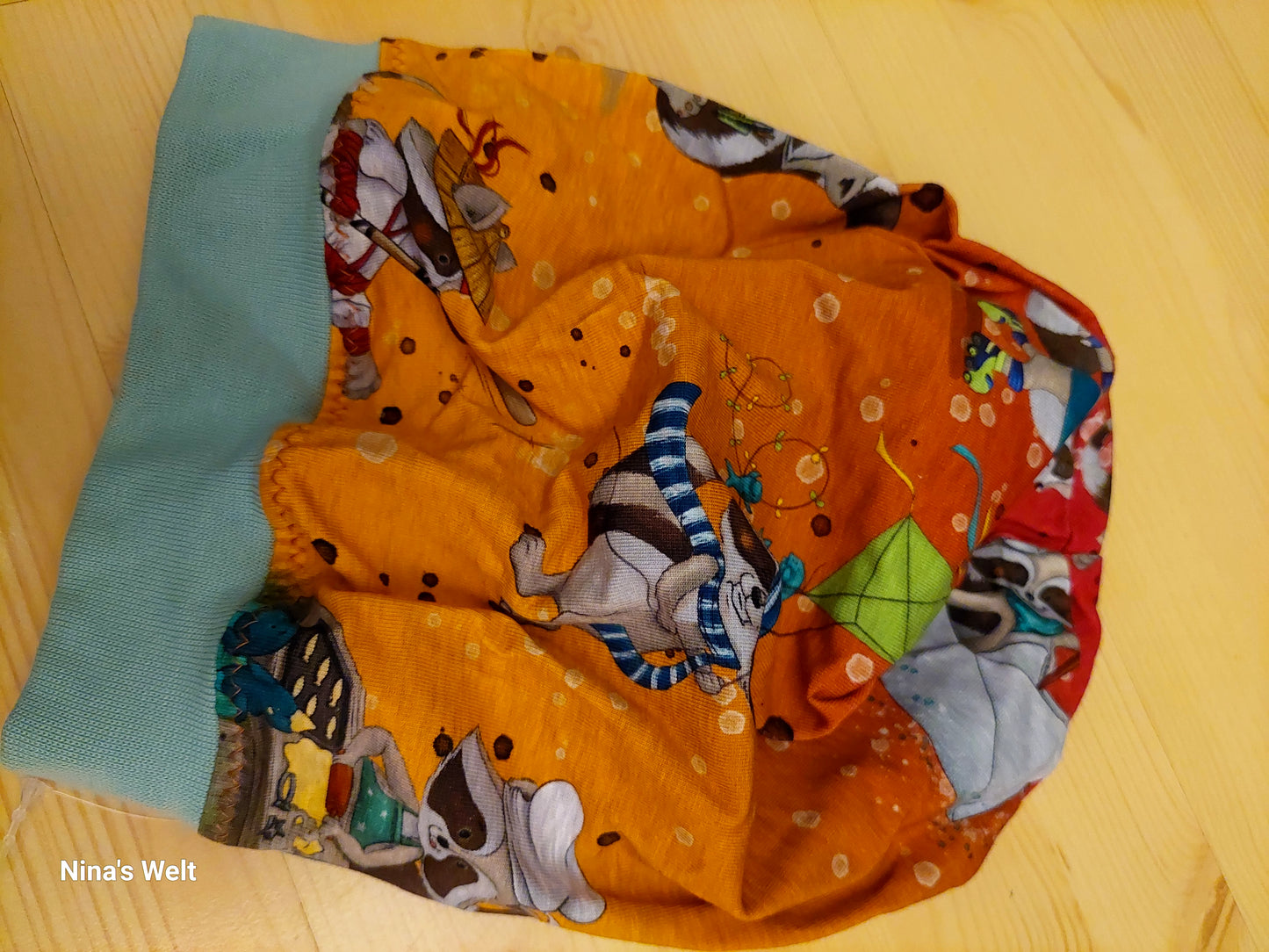 Kindermütze lustiger Waschbär