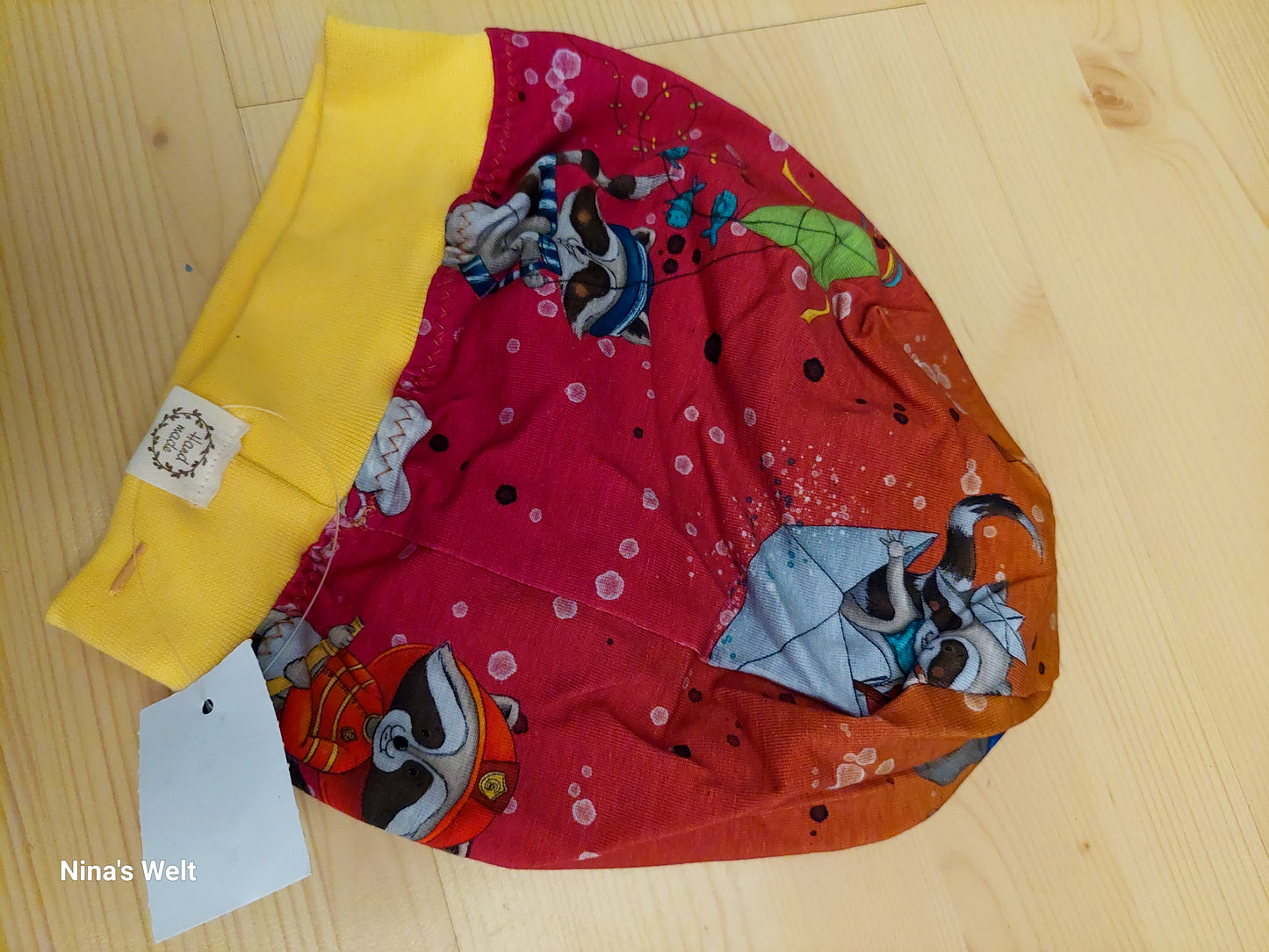 Kindermütze lustiger Waschbär